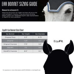 EquiFit Ear Bonnet -Farm Housetack Store 02016 EquiFit Ear.Bonnet Sizing