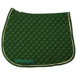 TuffRider Basic All Purpose Pad With Trim And Piping -Farm Housetack Store 100558 JPC TuffRider.Basic .AllPurpose.Saddle.Pad .Trim Piping Hunter.Hunter.LightTan