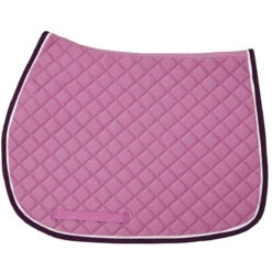 TuffRider Basic All Purpose Pad With Trim And Piping -Farm Housetack Store 100558 JPC TuffRider.Basic .AllPurpose.Saddle.Pad .Trim Piping Lilac.Purple.White