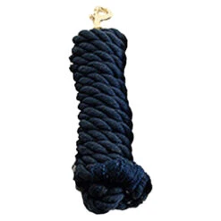Cotton Lead Rope -Farm Housetack Store 10186 Jacks Cotton.Lead .Rope Navy