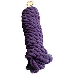 Cotton Lead Rope -Farm Housetack Store 10186 Jacks Cotton.Lead .Rope Purple
