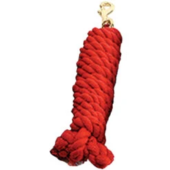 Cotton Lead Rope -Farm Housetack Store 10186 Jacks Cotton.Lead .Rope Red