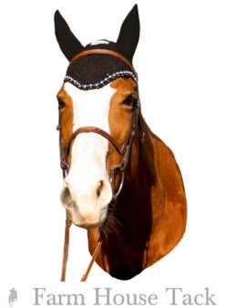 Equine Couture Fly Bonnet With Crystal