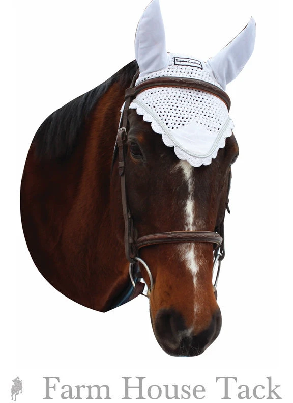 Equine Couture Fly Bonnet With Silver Rope 5 Equine Couture Fly Bonnet With Silver Rope - Image 3