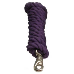 Cotton Lead Rope With Bull Snap -Farm Housetack Store 1289 Jacks Cotton.Lead .Rope .With .Bull .Snap Purple