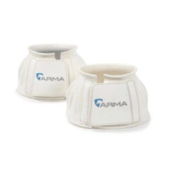 Arma Over Reach Bell Boots -Farm Housetack Store 134v Shires Arma.Over .Reach .Boots White