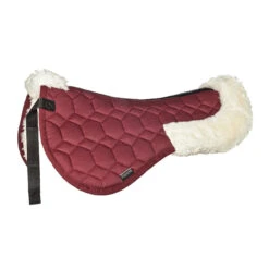 Equiline Cloud Synthetic Sheepskin Half Pad -Farm Housetack Store 181B11243 Equiline Cloud.Synthetic.Sheepskin.Half .Pad Bordeaux