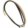 HDR Pro Collection Leather Lead -Farm Housetack Store 5037 JPC HDR Leather.Lead Brass.Chain Havana
