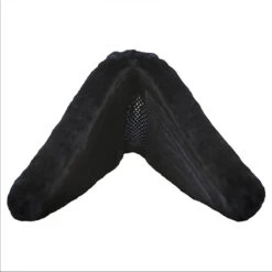 ThinLine Trifecta Half Pad With Sheepskin Rolls -Farm Housetack Store 7416 trifecta.half .pad .w.sheepskin.rolls blk edge
