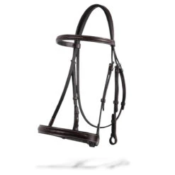 Jake Adams Raised Fancy Stitched Hunter Bridle With 1" Noseband And Laced Reins
