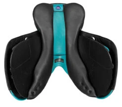 Bates Victrix Saddle With HART -Farm Housetack Store B Victrix Cblk Aqua panel