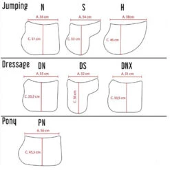 Equiline Rio Octagon Saddle Pad With Rhinestone Piping -Farm Housetack Store Equiline.Saddle.Pad .Size .Guide f9a37d50 964e 4f44 bd08 975f2c7ae6fa