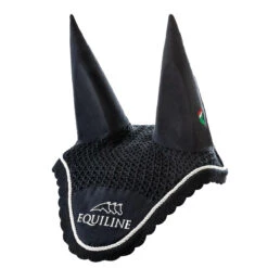 Equiline Outline Ear Bonnet With Logo 8 Equiline Outline Ear Bonnet With Logo -Farm Housetack Store Equiline Outline.Ear .Bonnet.With .Logo Navy