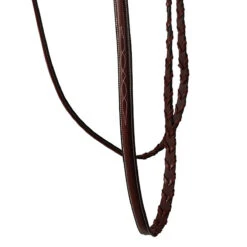 Huntley Equestrian Classic Fancy Stitched Schooling Hunter Bridle With Reins -Farm Housetack Store Huntley.Equestrian Classic.Fancy .Stitched.Bridle.With .Reins Brown Detail.5