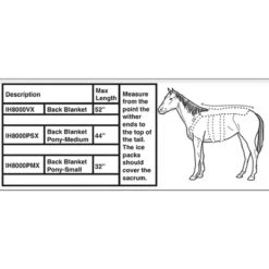 Ice Horse Back Blanket 8 Ice Horse Back Blanket -Farm Housetack Store IH8000V MacKinnon IH.Back .Blanket Scale