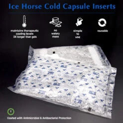 Ice Horse All-Purpose Ice Wrap -Farm Housetack Store IH9110V MacKinnon Ice.Horse .All .Purpose.Wrap Bagged.Capsule.Inserts