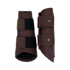 Sixteen Cypress Leatherette Splint Boots, Hickory