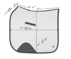 Sixteen Cypress Dressage Pad, Herringbone & Cognac -Farm Housetack Store Measurements Dressage Pad 43fa7af3 aaa1 4896 a9b6 2e0e9efff43b