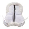 Ovation Europa Sheepskin 4-Shim Half Pad -Farm Housetack Store Ovation europa.sheepskin.4.shim .half .pad wht