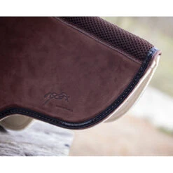 Penelope Combo Half Pad -Farm Housetack Store P190 French.EQ Penelope Combo.Half .Pad Logo.Detail Havana