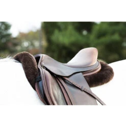 ThinLine Full Sheepskin Trifecta Half Pad -Farm Housetack Store TL full.sheepskin.trifecta.half .pad db on.horse