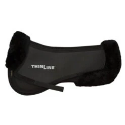 ThinLine Trifecta Half Pad With Sheepskin Rolls -Farm Housetack Store ThinLine Trifecta black 60943.1587493857.1280.1280