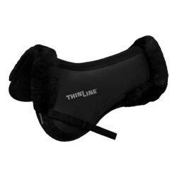 ThinLine Trifecta Half Pad With Sheepskin Rolls -Farm Housetack Store ThinLine Trifecta black 78027.1587493857.1280.1280