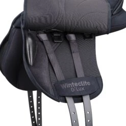 WintecLite Pony All Purpose D'Lux Saddle With HART -Farm Housetack Store WL PonyAllPurpose Dlux girthingSystem Blk