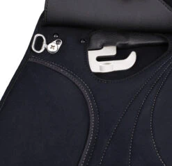 WintecLite Pony All Purpose D'Lux Saddle With HART -Farm Housetack Store WL PonyAllPurpose Dlux stirrupBar blk