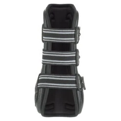 EquiFit D-Teq Front Boot -Farm Housetack Store black ostrich front black trim2 96187.1590081036.1280.1280