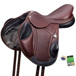 Bates Advanta Saddle With HART 34 Bates Advanta Saddle With HART -Farm Housetack Store brown front 63314.1589998229.1280.1280
