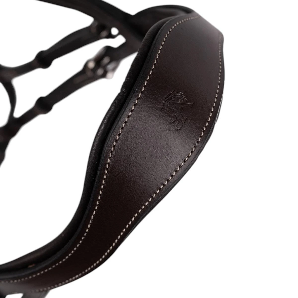 Jake Adams Padded Jumper Bridle With Removable Flash & Rubber Reins 5 Jake Adams Padded Jumper Bridle With Removable Flash & Rubber Reins - Image 3