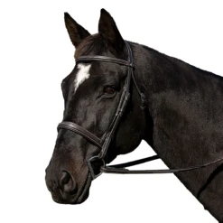 HDR Pro Mono Crown Bridle With Padded Wide Noseband With Laced Reins -Farm Housetack Store fa1ebce3 85f2 4e3e 995b 95ce5c07c3eb