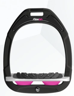 Flex-On Green Composite Stirrup Irons - Custom -Farm Housetack Store flexonblkpink