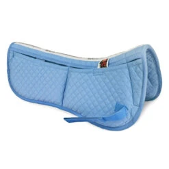 ECP Quilted 4 Pocket Correction Half Pad -Farm Housetack Store lightblue