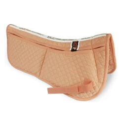 ECP Quilted 4 Pocket Correction Half Pad -Farm Housetack Store palepeach
