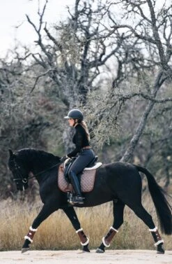 Sixteen Cypress Dressage Pad, Herringbone & Cognac -Farm Housetack Store sixteen cypress dressage 8