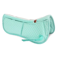 ECP Quilted 4 Pocket Correction Half Pad -Farm Housetack Store soothingseablue